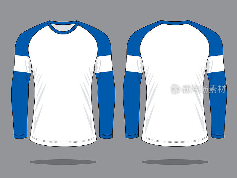 Long Sleeve T-Shirt Design Vector
